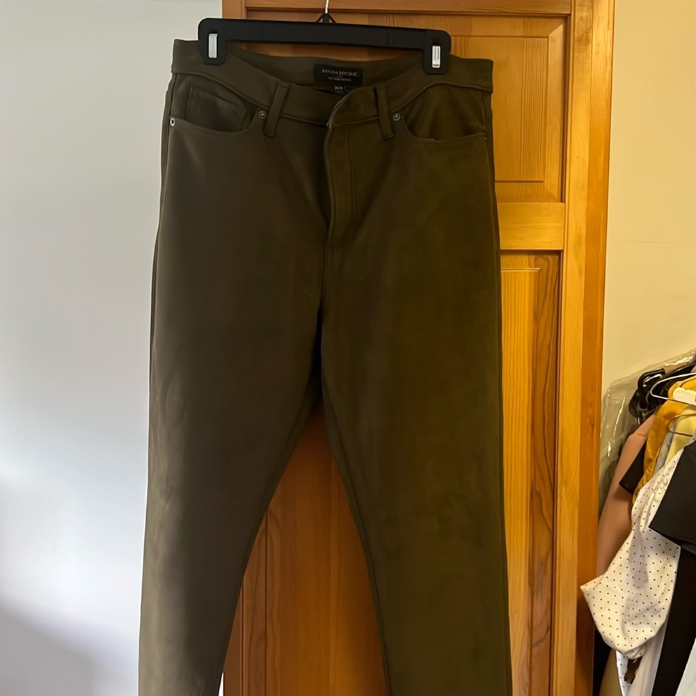 Washable micro suede jeans